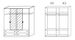 Armoire Chêne de Sonoma 4 portes battantes 4 tiroirs Kaze - Photo n°4
