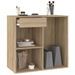 Armoire cosmétique Chêne Sonoma 80x40x75 cm Bois d'ingénierie - Photo n°6