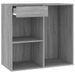 Armoire cosmétique Sonoma gris 80x40x75 cm Bois d'ingénierie - Photo n°4