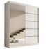 Armoire coulissante 2 portes avec miroir TENA 180 cm – Design moderne - Photo n°1