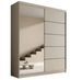 Armoire coulissante 2 portes avec miroir TENA 180 cm – Design moderne - Photo n°1