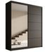 Armoire coulissante 2 portes TENA 180 avec miroir – Design moderne - Photo n°1
