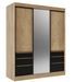 Armoire coulissante 3 portes KEDAR 180 cm avec miroir – Design moderne et rangements intelligents - Photo n°1