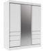 Armoire coulissante 3 portes KEDAR 180 cm avec miroir – Design moderne et rangements intelligents - Photo n°1
