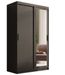 Armoire coulissante BALEY avec miroir – Dressing moderne et gain de place - Photo n°1