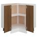 Armoire cuisine Chêne brun 75,5x75,5x80,5 cm Bois d’ingénierie - Photo n°5