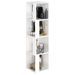 Armoire d'angle Blanc 33x33x132 cm - Photo n°4