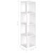 Armoire d'angle Blanc 33x33x132 cm - Photo n°7