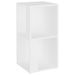 Armoire d'angle Blanc 33x33x67 cm Bois d'ingénierie - Photo n°2