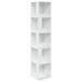 Armoire d'angle Blanc brillant 33x33x164,5 cm Bois d'ingénierie - Photo n°2