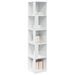 Armoire d'angle Blanc brillant 33x33x164,5 cm Bois d'ingénierie - Photo n°4