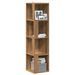 Armoire d'angle chêne artisanal 33x33x132 cm bois d'ingénierie - Photo n°1