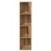 Armoire d'angle chêne artisanal 33x33x132 cm bois d'ingénierie - Photo n°4