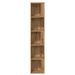 Armoire d'angle chêne artisanal 33x33x165 cm bois d'ingénierie - Photo n°5