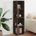 Armoire d'angle Chêne marron 33x33x132 cm Bois d'ingénierie - Photo n°1