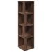 Armoire d'angle Chêne marron 33x33x132 cm Bois d'ingénierie - Photo n°2