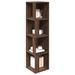 Armoire d'angle Chêne marron 33x33x132 cm Bois d'ingénierie - Photo n°6