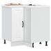 Armoire d'angle de cuisine Lucca blanc bois d'ingénierie - Photo n°1