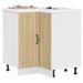 Armoire d'angle de cuisine Lucca chêne sonoma bois d'ingénierie - Photo n°1