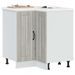 Armoire d'angle de cuisine Lucca sonoma gris bois d'ingénierie - Photo n°1