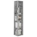 Armoire d'angle Gris béton 33x33x164,5 cm - Photo n°1