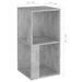 Armoire d'angle Gris béton 33x33x67 cm - Photo n°7