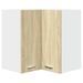 Armoire d'angle suspendue Chêne sonoma 57x57x60 cm - Photo n°2