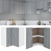 Armoire d'angle suspendue Sonoma gris 57x57x60 cm - Photo n°1