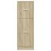 Armoire d'apothicaire chêne sonoma 40x41x118 cm bois ingénierie - Photo n°5