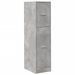 Armoire d'apothicaire gris béton 30x41x118 cm bois d'ingénierie - Photo n°3