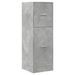 Armoire d'apothicaire gris béton 40x41x118 cm bois d'ingénierie - Photo n°3