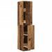 Armoire d'apothicaire vieux bois 30x41x174,5 cm bois ingénierie - Photo n°2