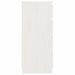 Armoire d'appoint Blanc 60x36x84 cm Bois de pin massif - Photo n°7