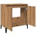 Armoire d'évier chêne artisanal 58x33x60 cm bois d'ingénierie - Photo n°5