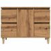 Armoire d'évier chêne artisanal 80x33x60 cm bois d'ingénierie - Photo n°4