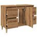 Armoire d'évier chêne artisanal 80x33x60 cm bois d'ingénierie - Photo n°5