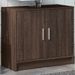 Armoire d'évier chêne marron 63x29x55 cm bois d'ingénierie - Photo n°1