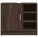 Armoire d'évier chêne marron 63x29x55 cm bois d'ingénierie - Photo n°4