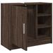 Armoire d'évier chêne marron 63x29x55 cm bois d'ingénierie - Photo n°5