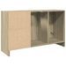 Armoire d'évier chêne sonoma 90x29x55 cm bois d'ingénierie - Photo n°7