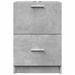 Armoire d'évier gris béton 40x37x59 cm bois d'ingénierie - Photo n°4