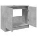 Armoire d'évier gris béton 63x29x55 cm bois d'ingénierie - Photo n°5