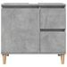 Armoire d'évier gris béton 65x33x60 cm bois d'ingénierie - Photo n°4