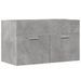 Armoire d'évier Gris béton 80x38,5x46 cm - Photo n°2