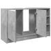 Armoire d'évier gris béton 90x29x55 cm bois d'ingénierie - Photo n°5