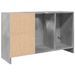 Armoire d'évier gris béton 90x29x55 cm bois d'ingénierie - Photo n°7