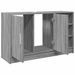 Armoire d'évier sonoma gris 90x29x55 cm bois d'ingénierie - Photo n°5