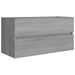 Armoire d'évier Sonoma gris 90x38,5x45 cm Bois d'ingénierie - Photo n°2