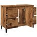 Armoire d'évier vieux bois 80x33x60 cm bois d'ingénierie - Photo n°5