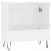 Armoire de bain blanc brillant 58x33x60 cm bois d'ingénierie - Photo n°7